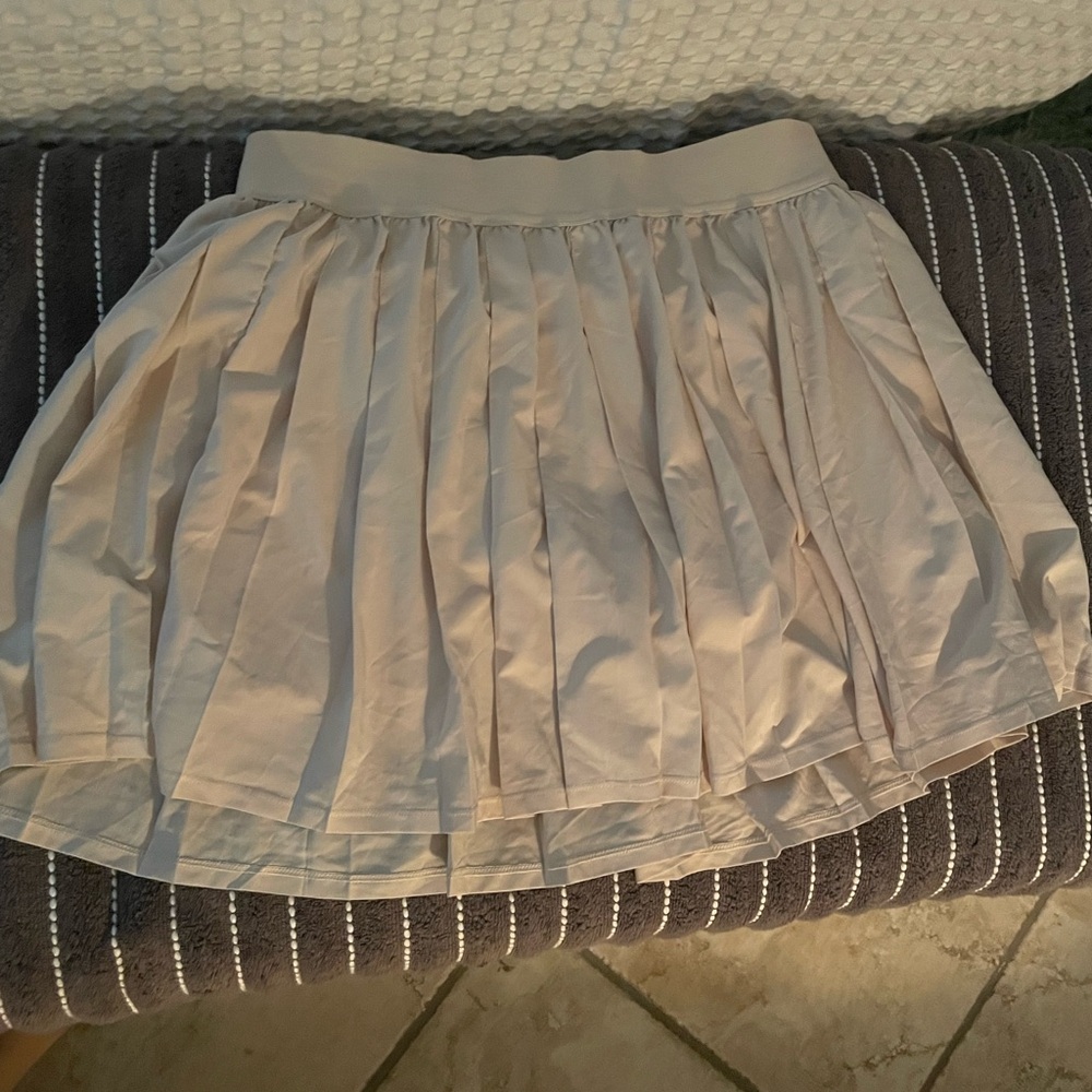 BuffBunny Cream Mini Skirt
